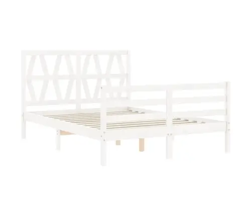 Gultas Rāmis Ar Galvgali, Balts, Divvietīgs, Masīvkoks Vidaxl Gultas Rāmis Ar Galvgali, Balts, Divvietīgs, Masīvkoks Vidaxl