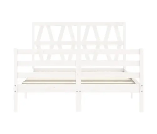 Gultas Rāmis Ar Galvgali, Balts, Divvietīgs, Masīvkoks Vidaxl Gultas Rāmis Ar Galvgali, Balts, Divvietīgs, Masīvkoks Vidaxl