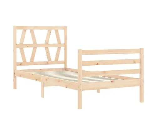 Voodiraam Peatsiga, 100 X 200 cm Täispuit