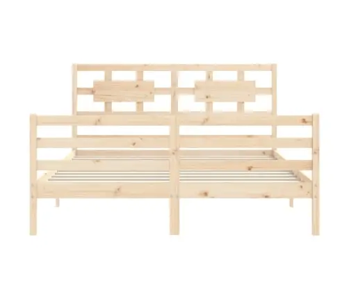 Lovos Rėmas Su Galvūgaliu, Medienos Masyvas, Didelis