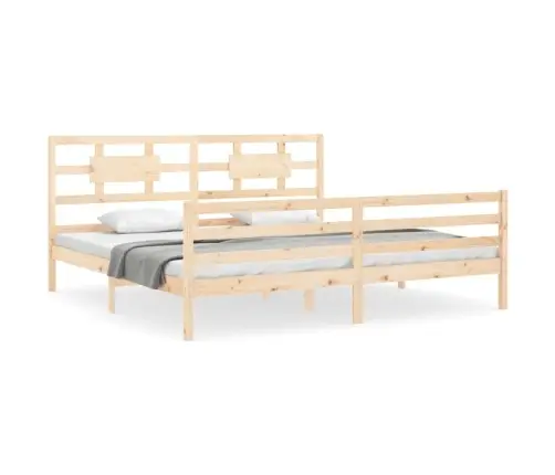 Voodiraam Peatsiga, 200 X 200 cm Täispuit