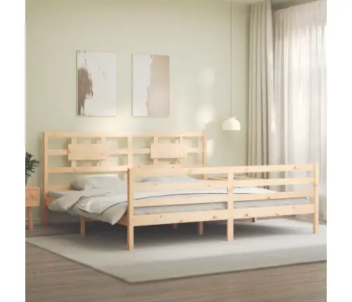 Voodiraam Peatsiga, 200 X 200 cm Täispuit