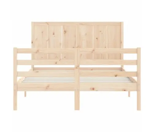 Voodiraam Peatsiga, 140 X 200 cm Täispuit