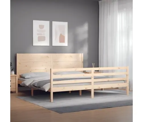 Voodiraam Peatsiga, 200 X 200 cm Täispuit