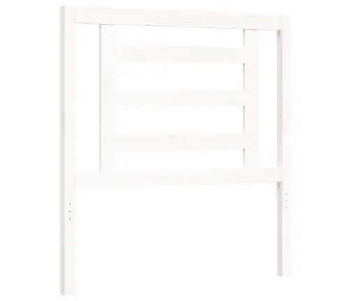Lovos Rėmas Su Galvūgaliu, Baltas, 90X200cm Medienos Masyvas