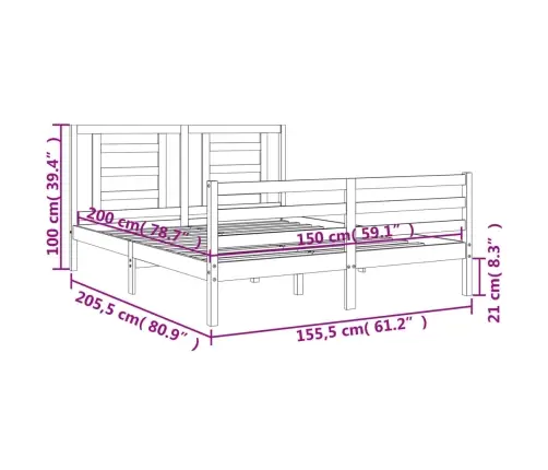 Voodiraam Peatsiga, Täispuit