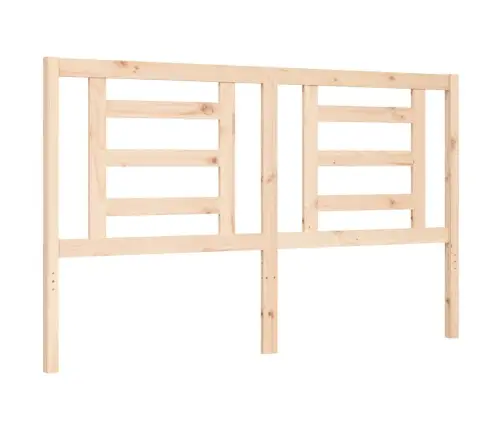 Gultas Rāmis Ar Galvgali, 160X200 Cm, Masīvkoks Vidaxl