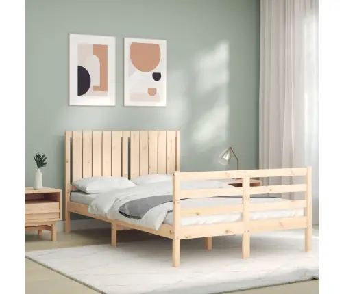 Voodiraam Peatsiga, 120 X 200 cm Täispuit