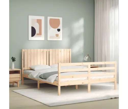 Lovos Rėmas Su Galvūgaliu, 160X200cm Medienos Masyvas