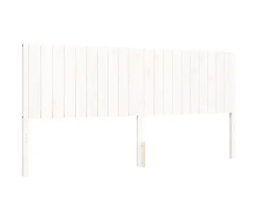 Lovos Rėmas Su Galvūgaliu, Baltas, 200X200cm Medienos Masyvas