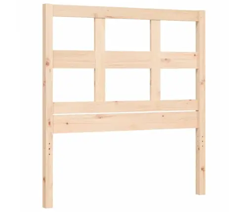 Gultas Rāmis Ar Galvgali, Vienvietīgs, Masīvkoks Vidaxl