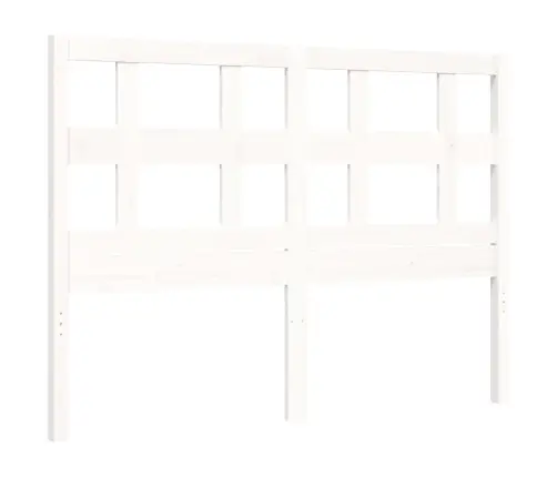 Lovos Rėmas Su Galvūgaliu, Baltas, Mediena, Mažas Dvivietis