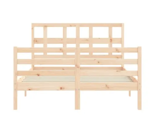 Voodiraam Peatsiga, 120 X 200 cm Täispuit