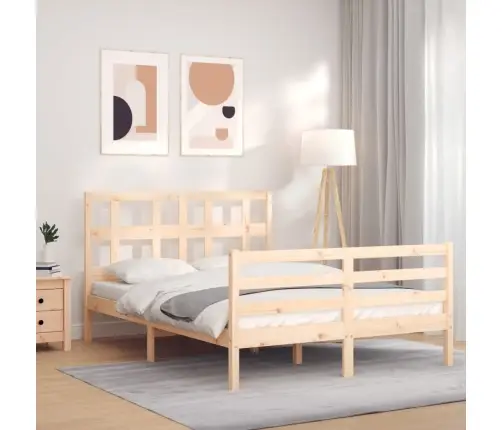 Voodiraam Peatsiga, 120 X 200 cm Täispuit