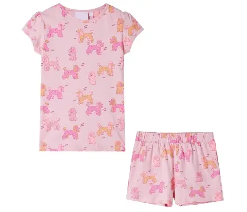 Laste Pidžaama, Lühikeste Varrukatega, Heleroosa, 92
