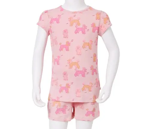 Laste Pidžaama, Lühikeste Varrukatega, Heleroosa, 92