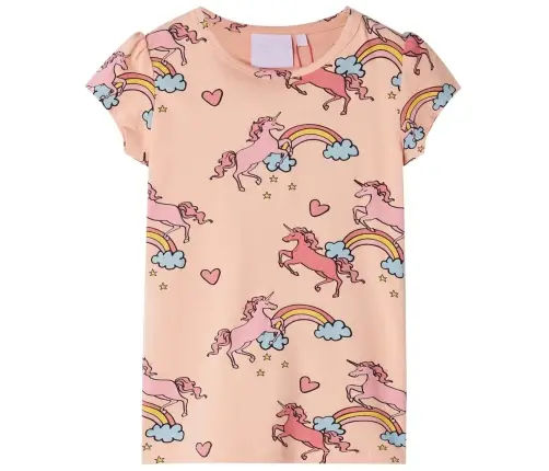 Bērnu Pidžama Ar Īsām Piedurknēm, Gaiši Oranža, 104