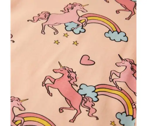 Bērnu Pidžama Ar Īsām Piedurknēm, Gaiši Oranža, 104