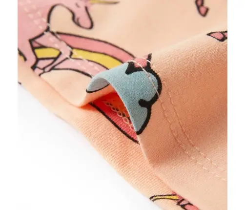 Bērnu Pidžama Ar Īsām Piedurknēm, Gaiši Oranža, 104