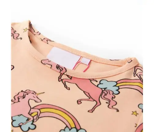 Laste Pidžaama, Lühikeste Varrukatega, Heleoranž, 128