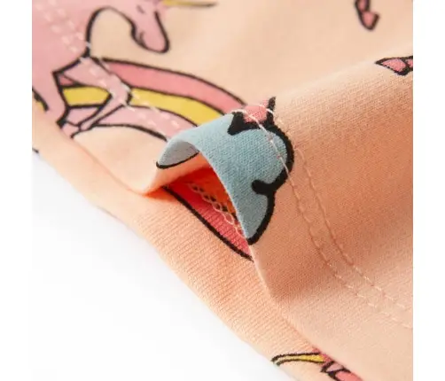 Bērnu Pidžama Ar Īsām Piedurknēm, Gaiši Oranža, 140