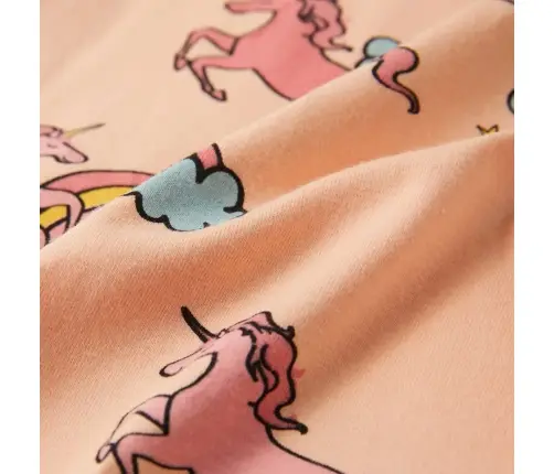 Bērnu Pidžama Ar Īsām Piedurknēm, Gaiši Oranža, 140