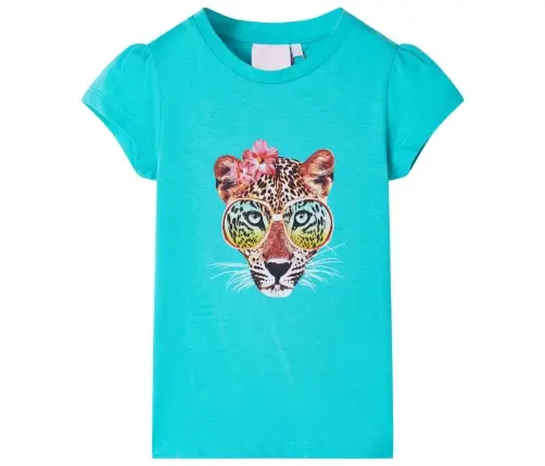 Vaikiški Marškinėliai, Mėtinės Spalvos, 128 Dydžio