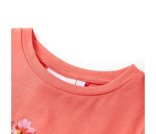 Bērnu T-Krekls, Koraļļu Krāsā, 116