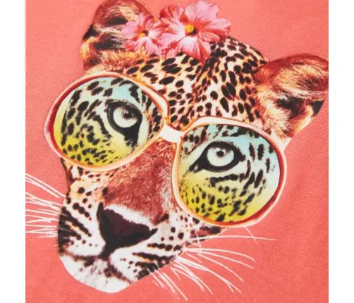 Bērnu T-Krekls, Koraļļu Krāsā, 116