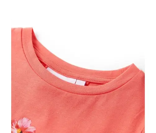 Bērnu T-Krekls, Koraļļu Krāsā, 140