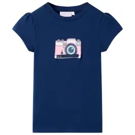 Bērnu T-Krekls, Tumši Zils, 116