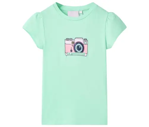 Vaikiški Marškinėliai, Ryškiai Žalios Spalvos, 92 Dydžio