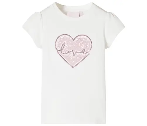 Bērnu T-Krekls, Krēmīgi Iedzeltens, 128