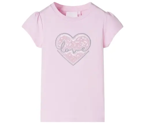 Bērnu T-Krekls, Gaiši Rozā, 92