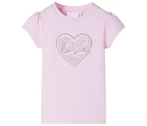 Laste T-Särk, Heleroosa, 140