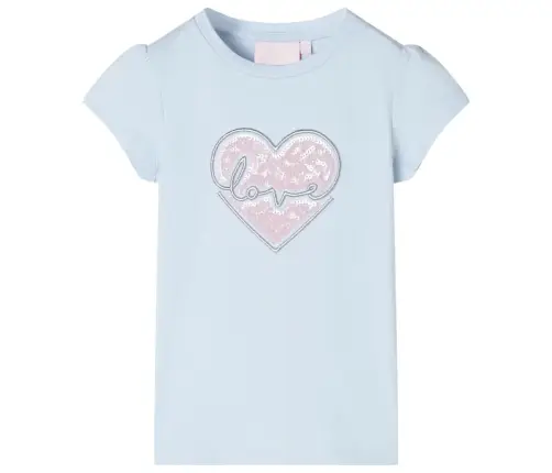 Bērnu T-Krekls, Gaiši Zils, 128