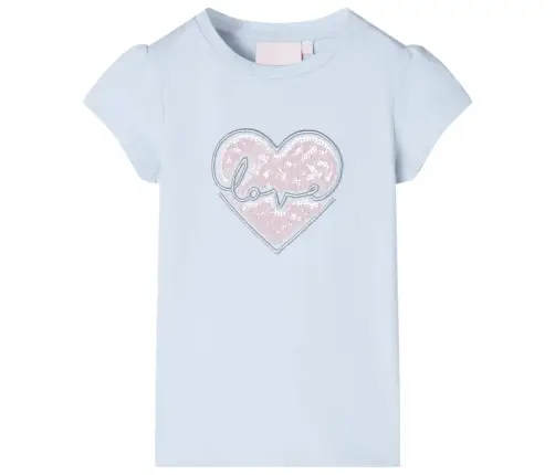 Bērnu T-Krekls, Gaiši Zils, 140