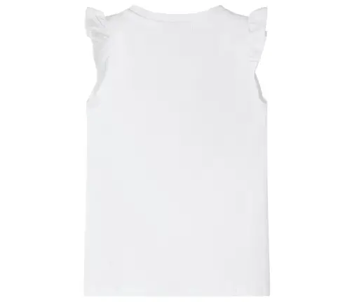 Vaikiški Marškinėliai Su Rankovėmis Su Raukiniais, Balti, 104 Dydžio