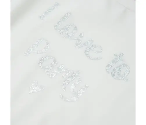 Vaikiški Marškinėliai Su Rankovėmis Su Raukiniais, Balti, 104 Dydžio