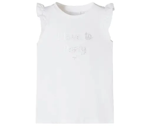 Bērnu Krekls Ar Volānu Piedurknēm, Balts, 128