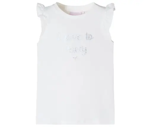 Bērnu Krekls Ar Volānu Piedurknēm, Balts, 140