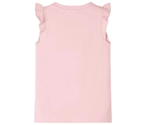 Volangidega Laste T-Särk, Heleroosa, 104