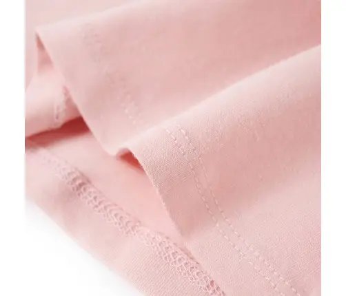 Volangidega Laste T-Särk, Heleroosa, 104