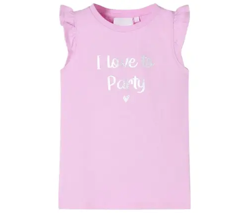 Volangidega Laste T-Särk, Lilla, 128