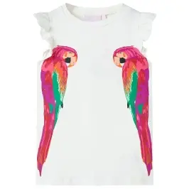 Vaikiški Marškinėliai, Ekru Spalvos, 116 Dydžio