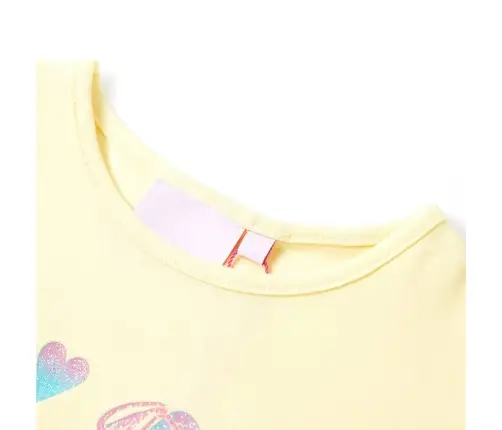 Laste T-Särk, Pehme Kollane, 104