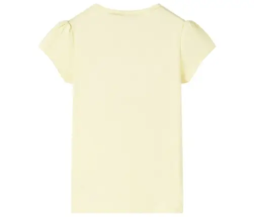 Vaikiški Marškinėliai, Šviesiai Geltonos Spalvos, 128 Dydžio