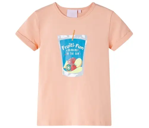 Vaikiški Marškinėliai, Šviesiai Oranžinės Spalvos, 104 Dydžio