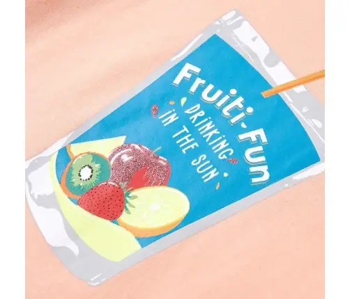 Vaikiški Marškinėliai, Šviesiai Oranžinės Spalvos, 104 Dydžio