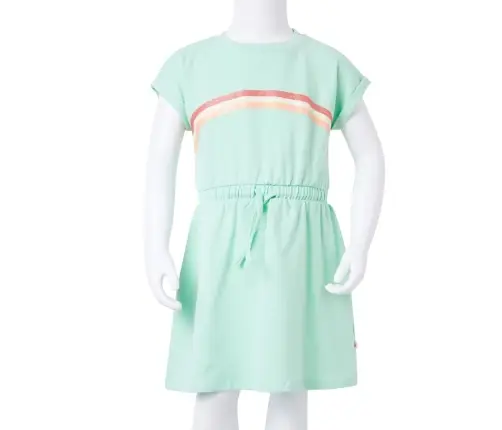 Bērnu Kleita Ar Aukliņu, Spilgti Zaļi, 104